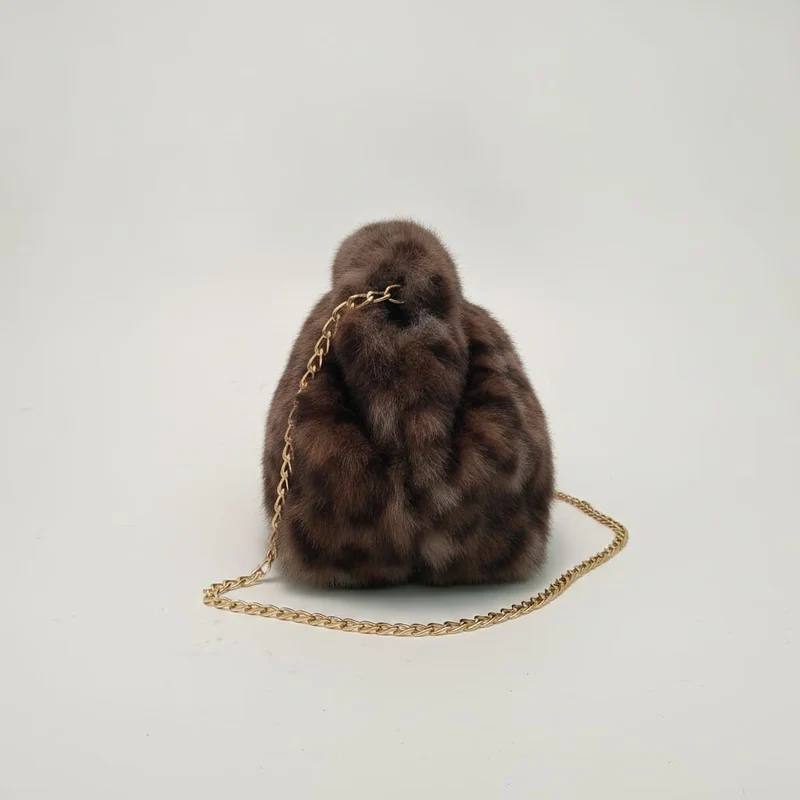 Clutch in finta pelliccia chic - Leopardato