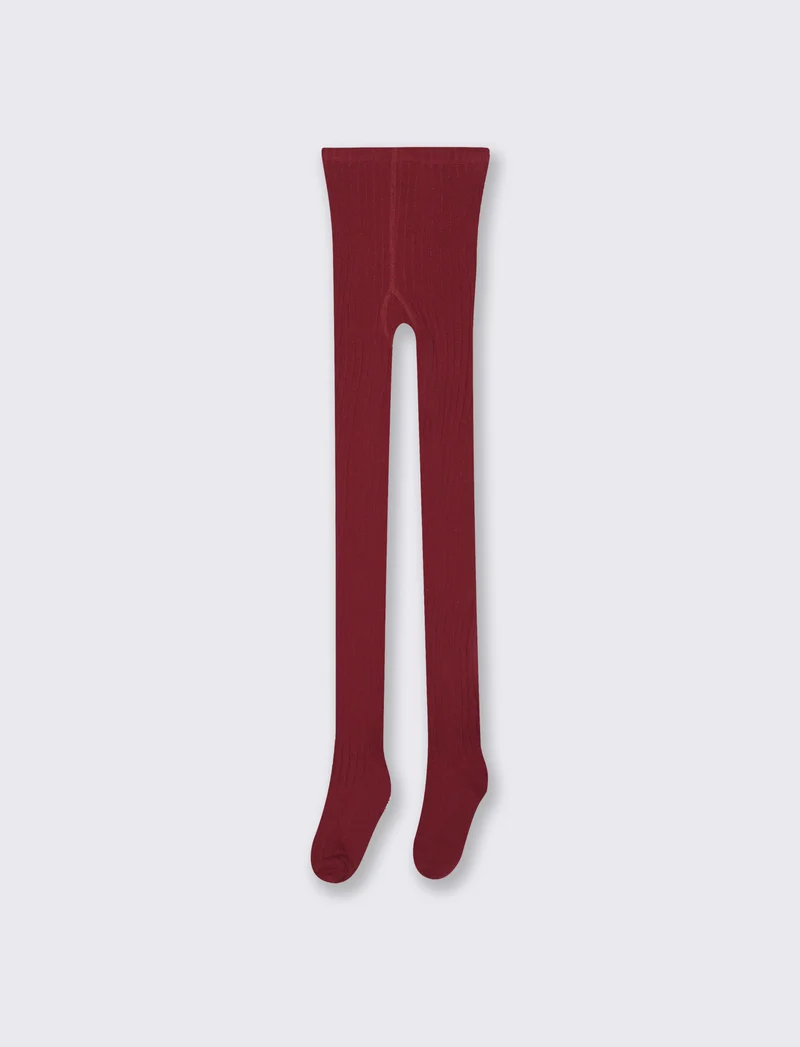Calze elastiche con fiocco in velluto - Bordeaux
