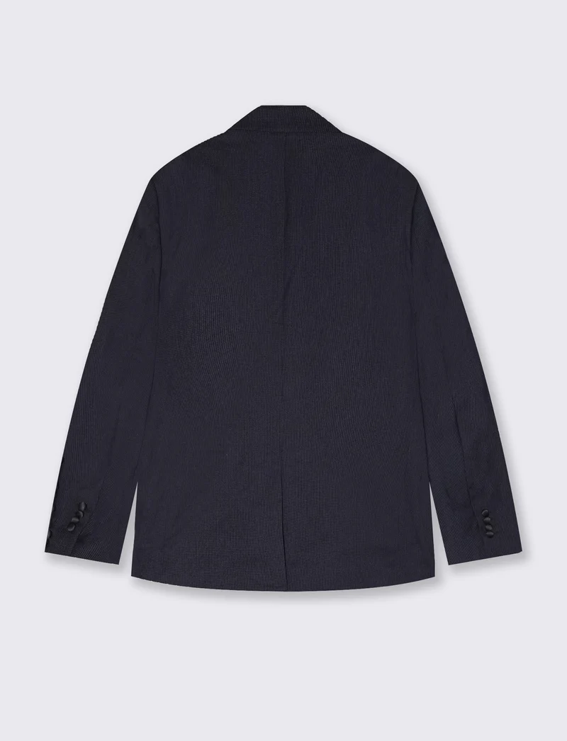 Blazer Formal Fit con Dettagli Eleganti - Blu
