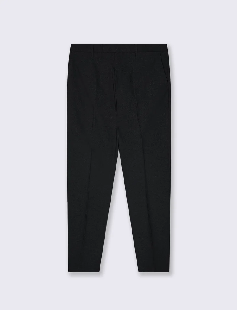 Pantaloni Formal Fit con Tasche Dettagliate - Nero