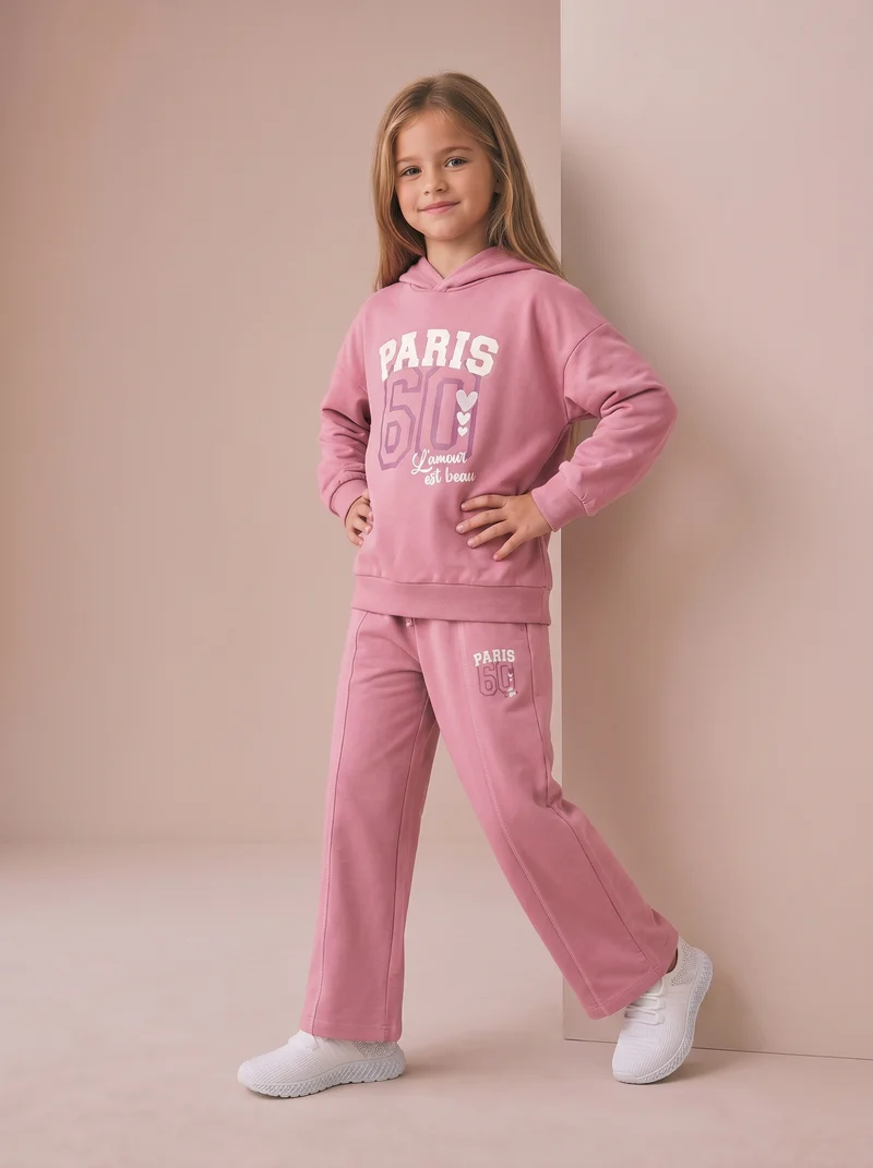 Pantafitness Jogger in Cotone per Bambina - Rosa candy