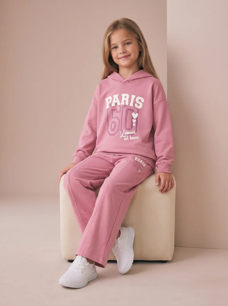 Pantafitness Jogger in Cotone per Bambina - Rosa candy