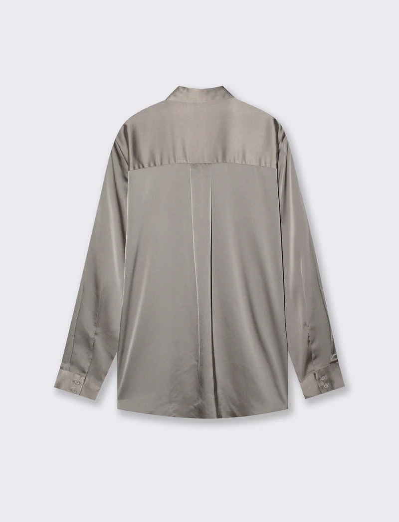 Camicie manica lunga eleganti e versatili - Grigio tortora