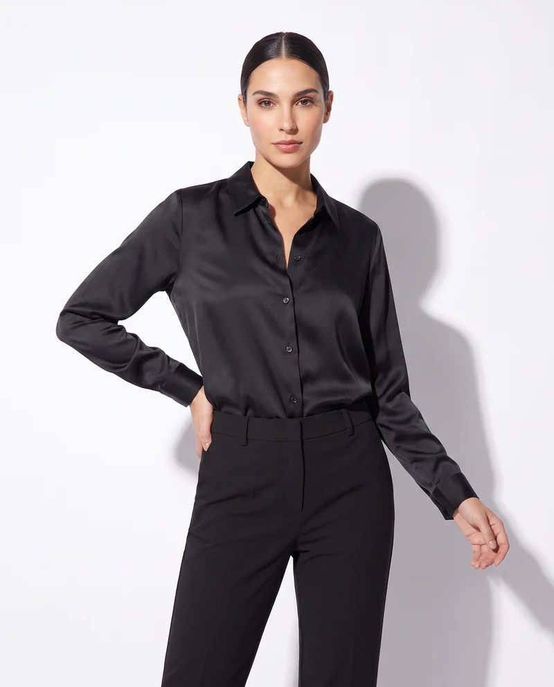 Camicie manica lunga eleganti e versatili - Nero