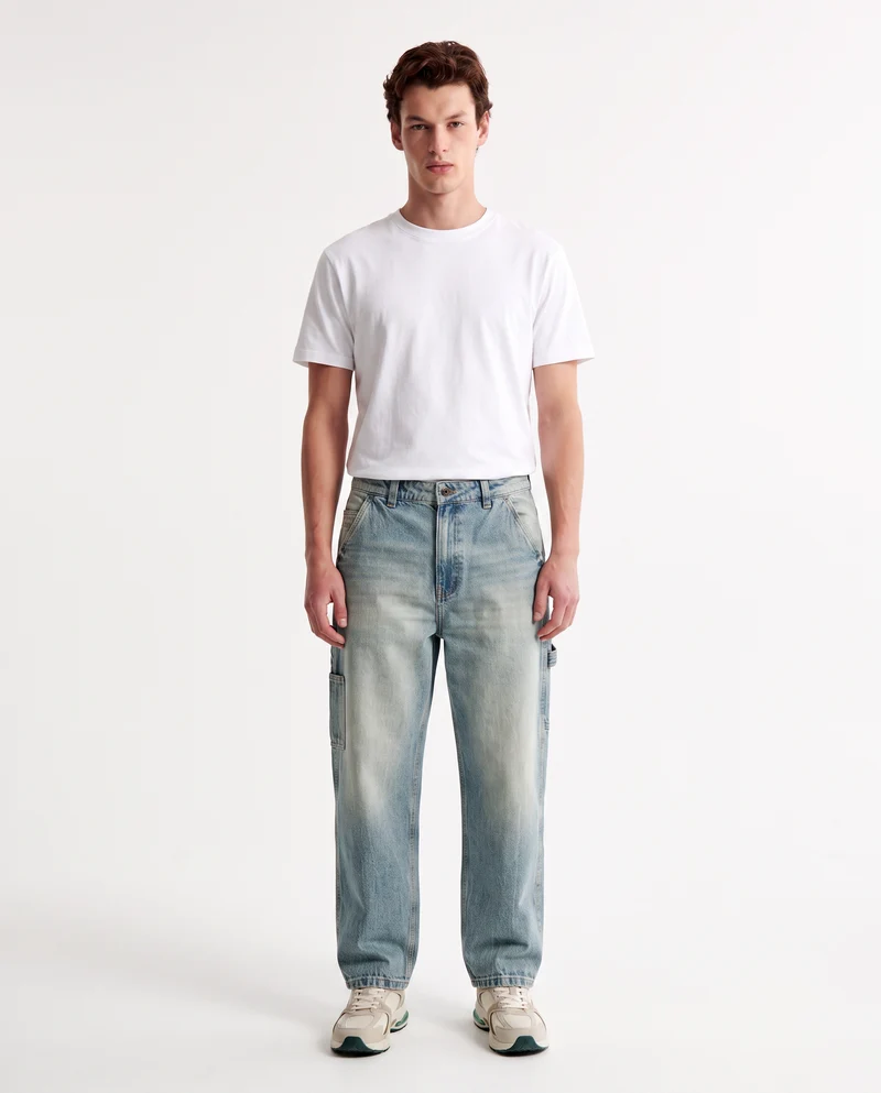 Jeans Baggy Carpenter Fit Blu Chiaro - Denim