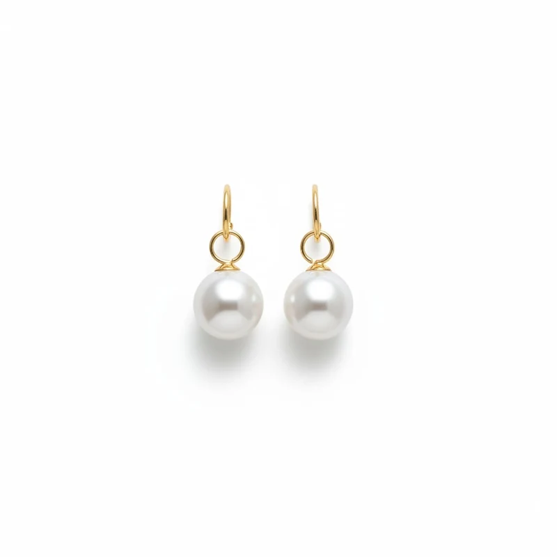 Orecchini pendenti con perla elegante - Oro