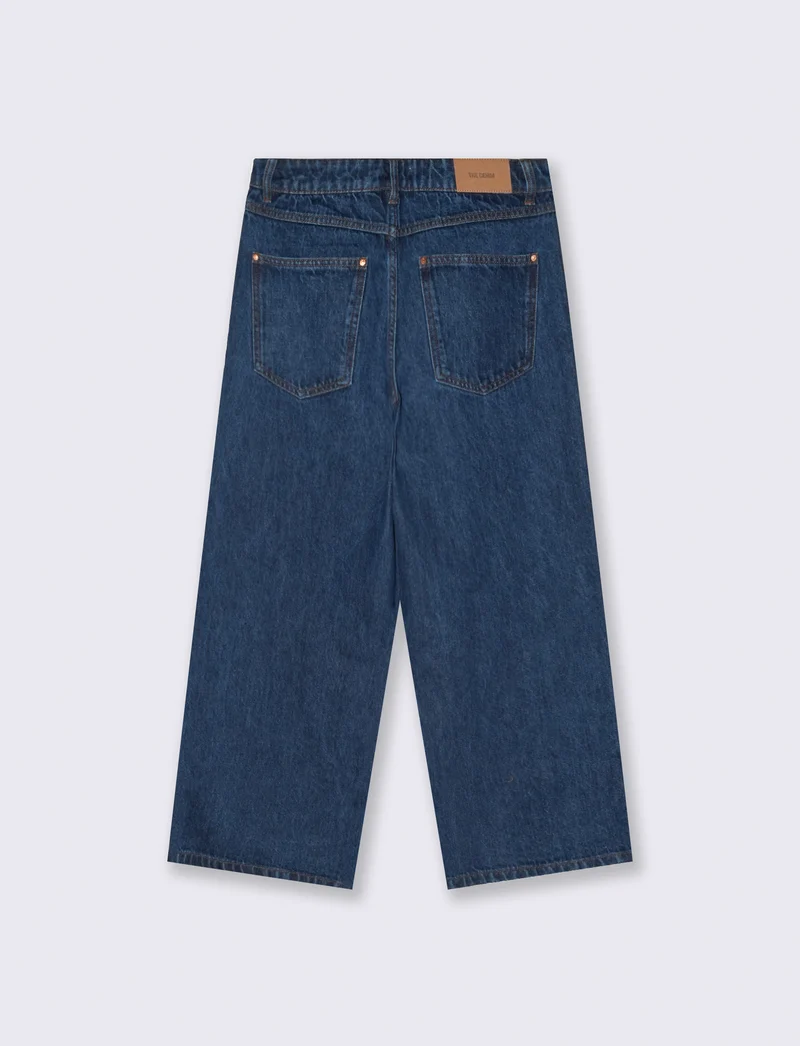 Jeans wide leg - DENIM SCURO