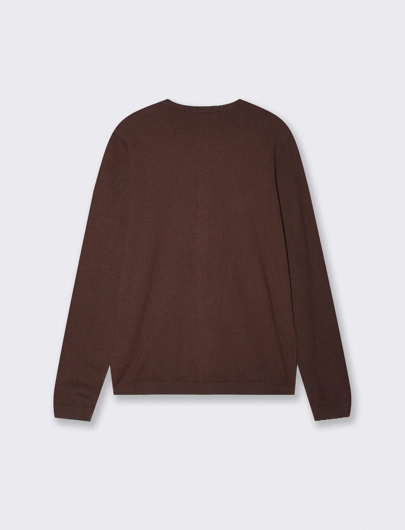 Cardigan Lungo con Bordino Lurex - Moro