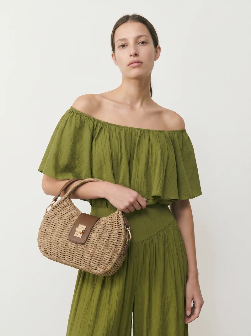 Casacca manica corta scollo a barca donna - Verde