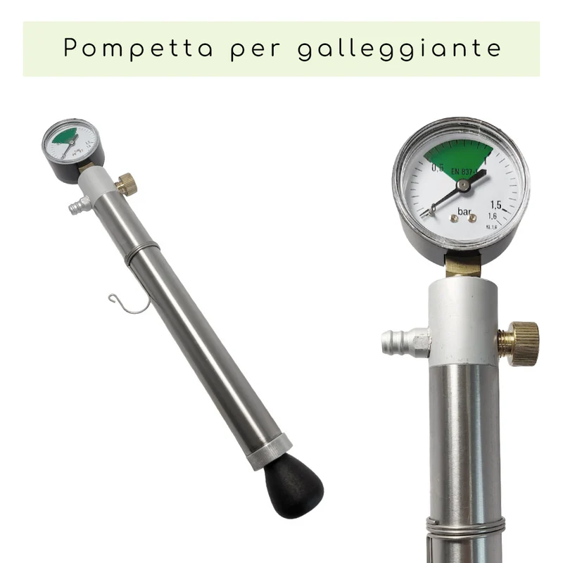 SERBATOIO INOX SEMPREPIENO AD ARIA LT 500 FONDO BOMBATO CON PIEDI