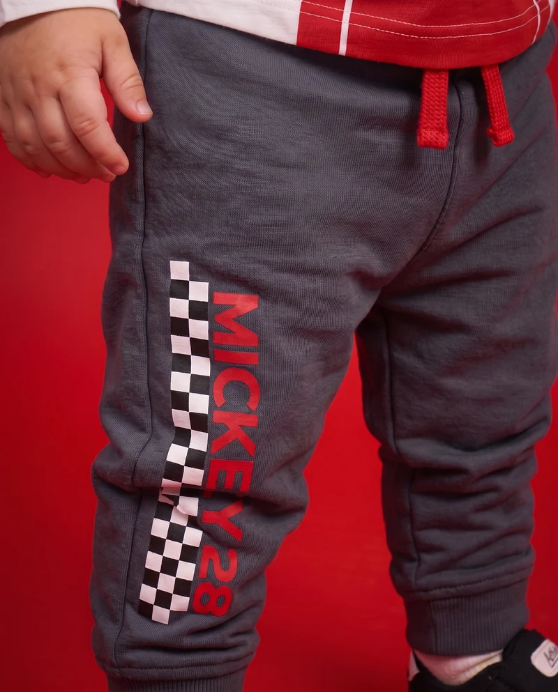 Jogger Mickey Mouse in felpa sportiva - Grigio piombo