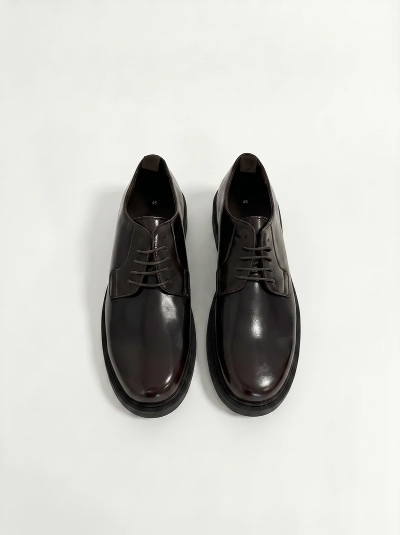 Scarpa stringata uomo in poliuretano - Marrone