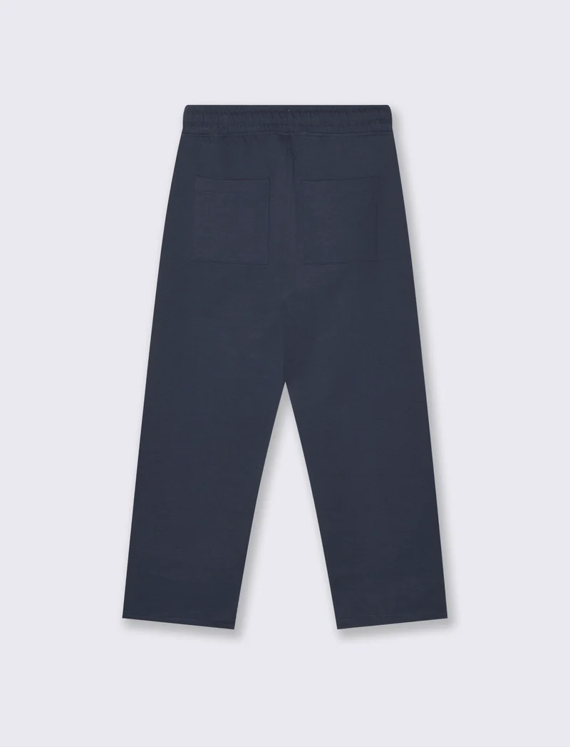 Pantalone chino con coulisse in vita - Blu