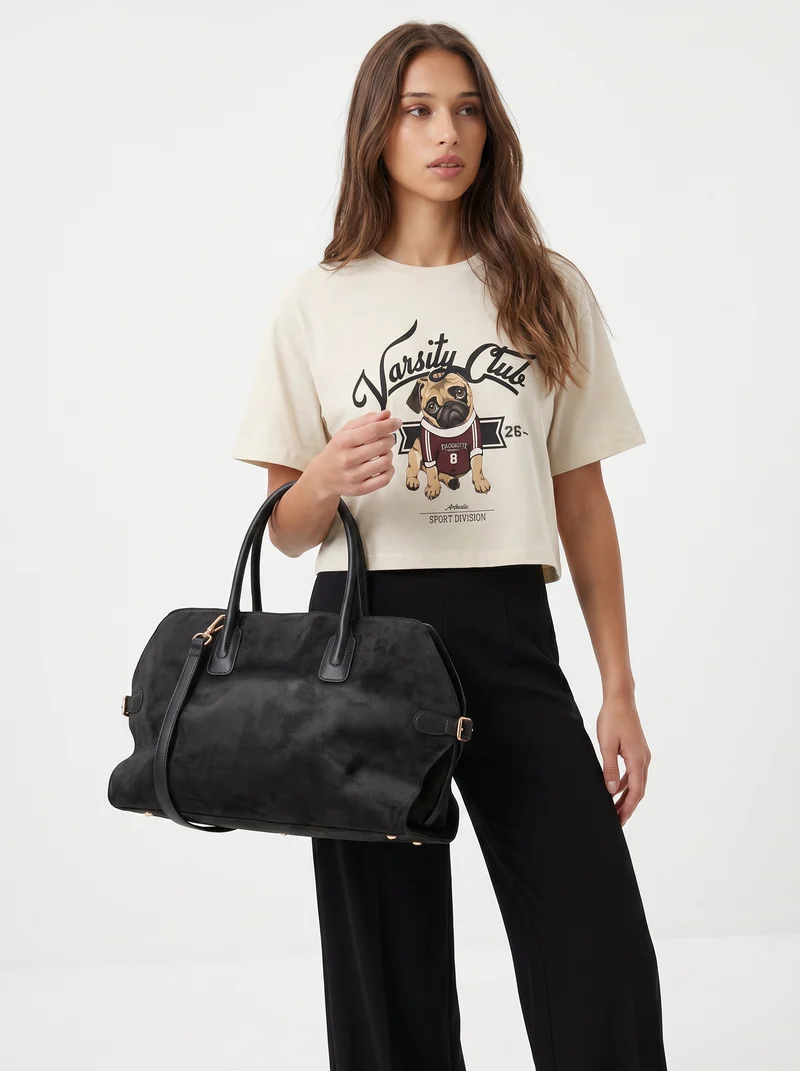 T-Shirt Mezza Manica con Stampa - var 1