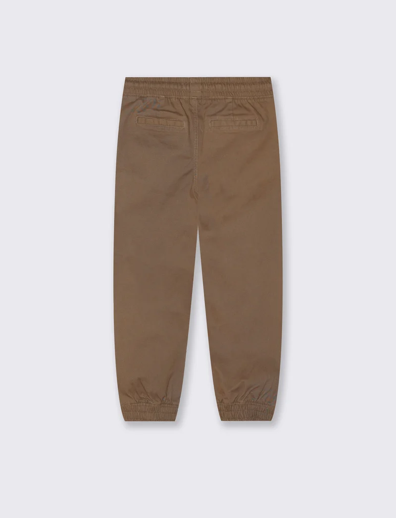 Pantaloni jogger in twill di cotone - Marrone chiaro