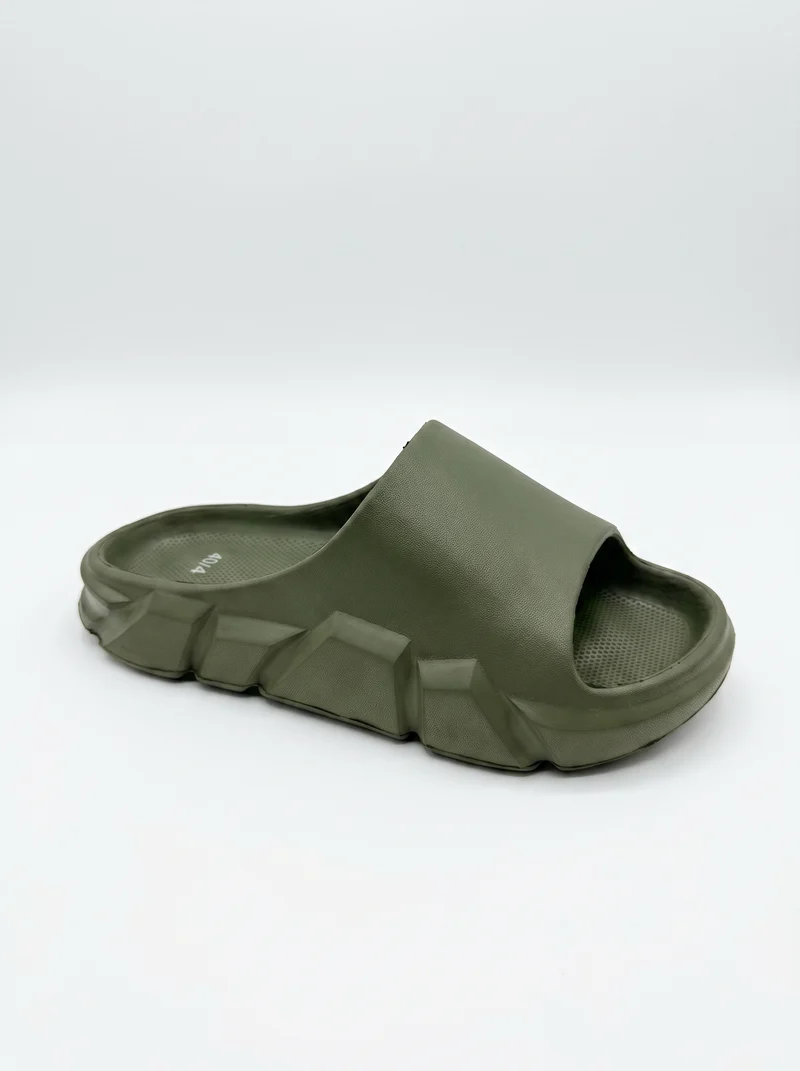 Ciabatta da uomo in gomma EVA, 2 colori - Verde