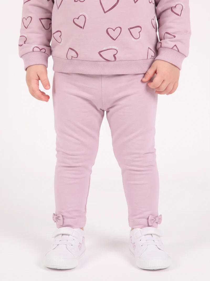 Leggings in cotone comodi e versatili - Rosa polvere