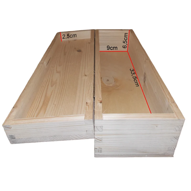 VALIGETTA LEGNO 1 BOTTIGLIA BIANCA CHIUSURA ORO