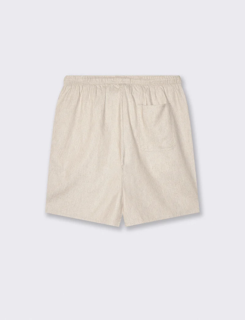 Bermuda Jogger Jacquard Relaxed Fit - Sabbia