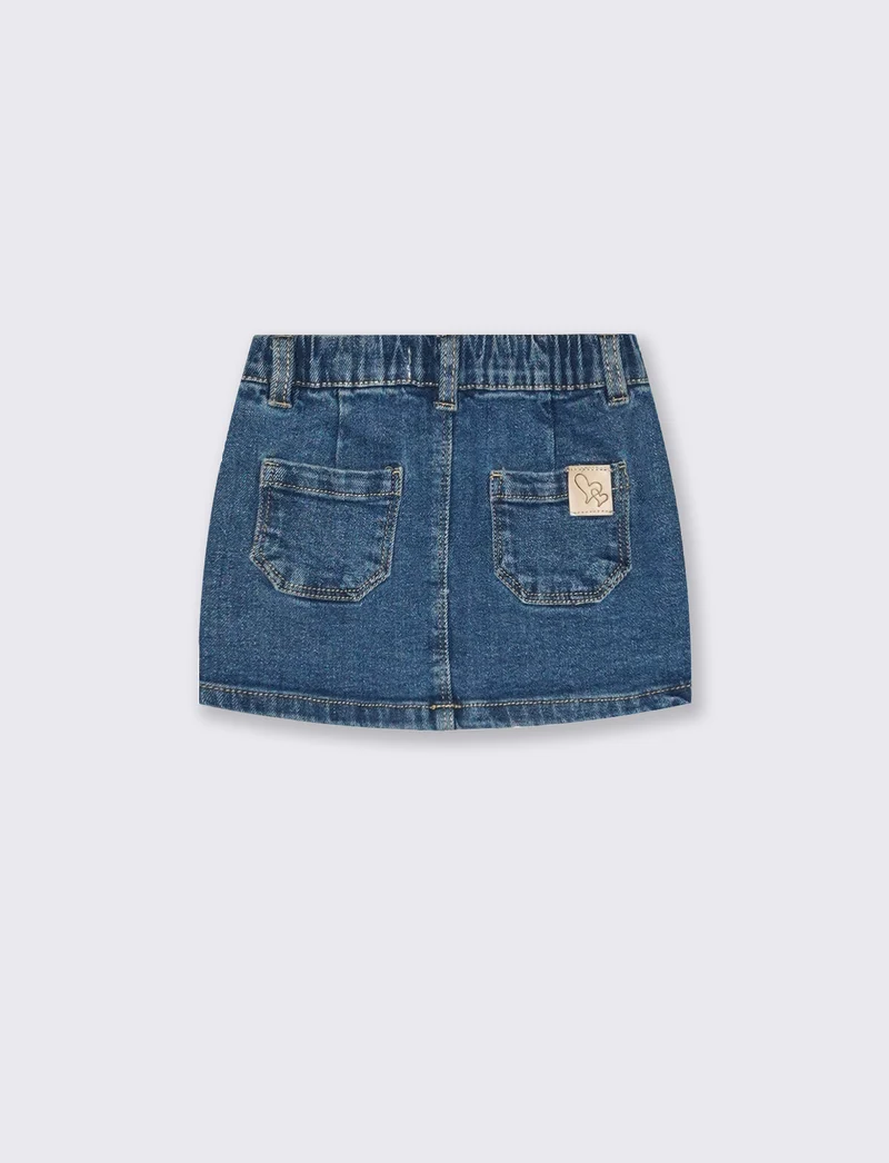 Gonna corta in denim versatile e chic - Denim