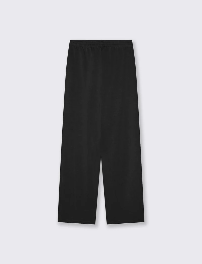 Pantafitness con elastico in vita - Nero