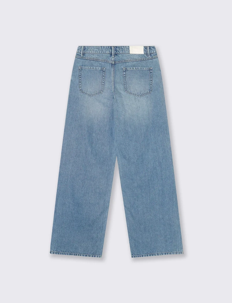 Jeans straight leg a vita bassa 5 tasche - Denim chiaro
