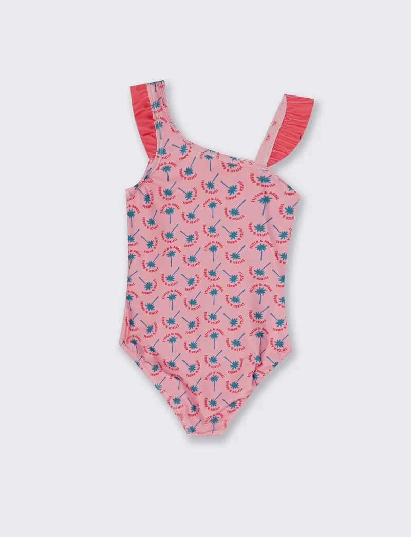 Costume intero Disney Stitch per bambina - Rosa