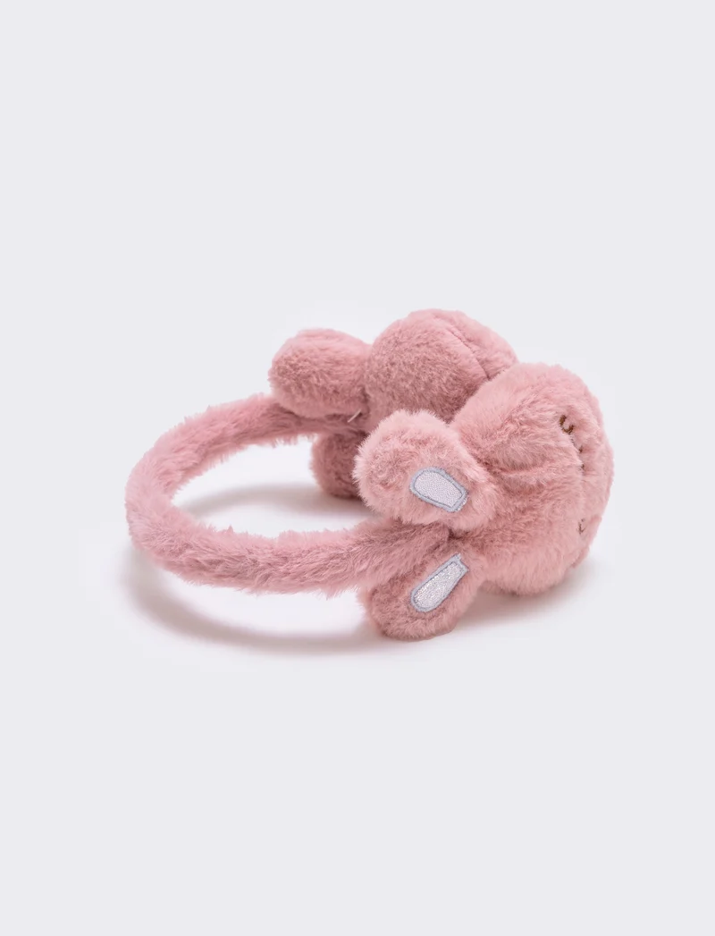 Paraorecchie coniglietto in pelliccia finta - Rosa