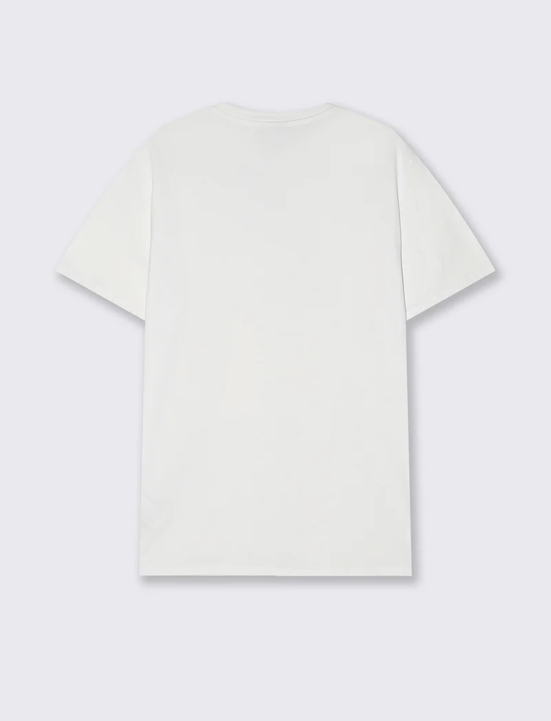 T-shirt Basic Cotone Premium Regular Fit - Bianco