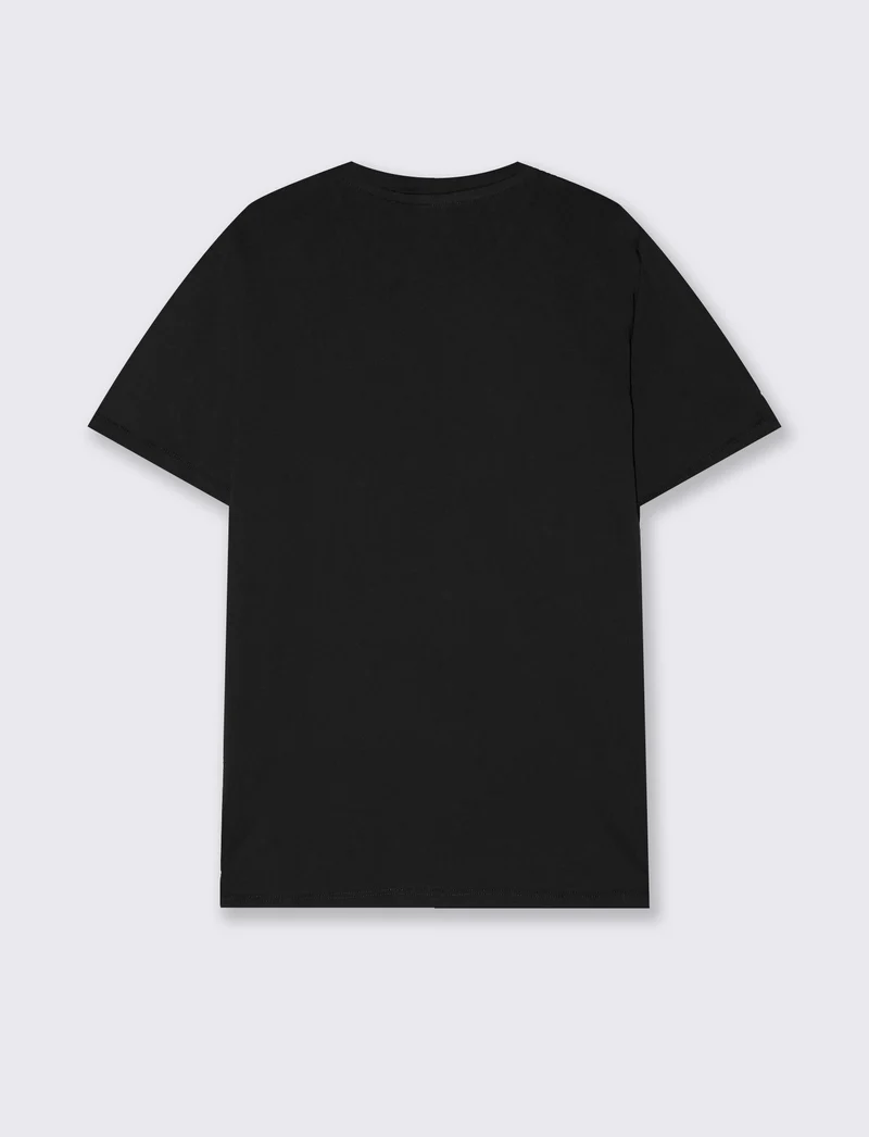 T-shirt Basic Cotone Premium Regular Fit - Nero