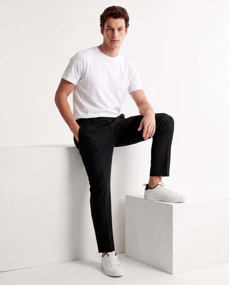 Pantaloni da smoking formal fit eleganti - Nero