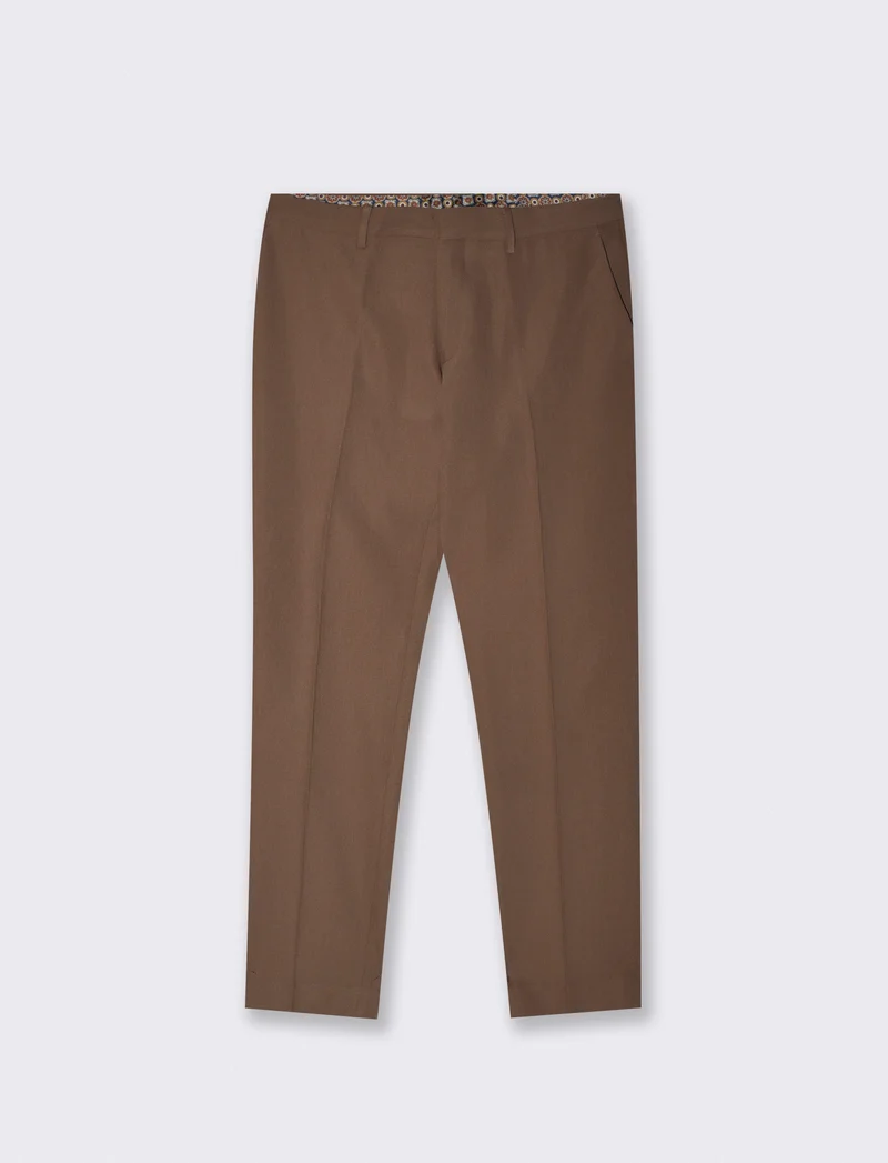 Pantaloni Formal Fit con Tasche Dettagliate - Grigio tortora