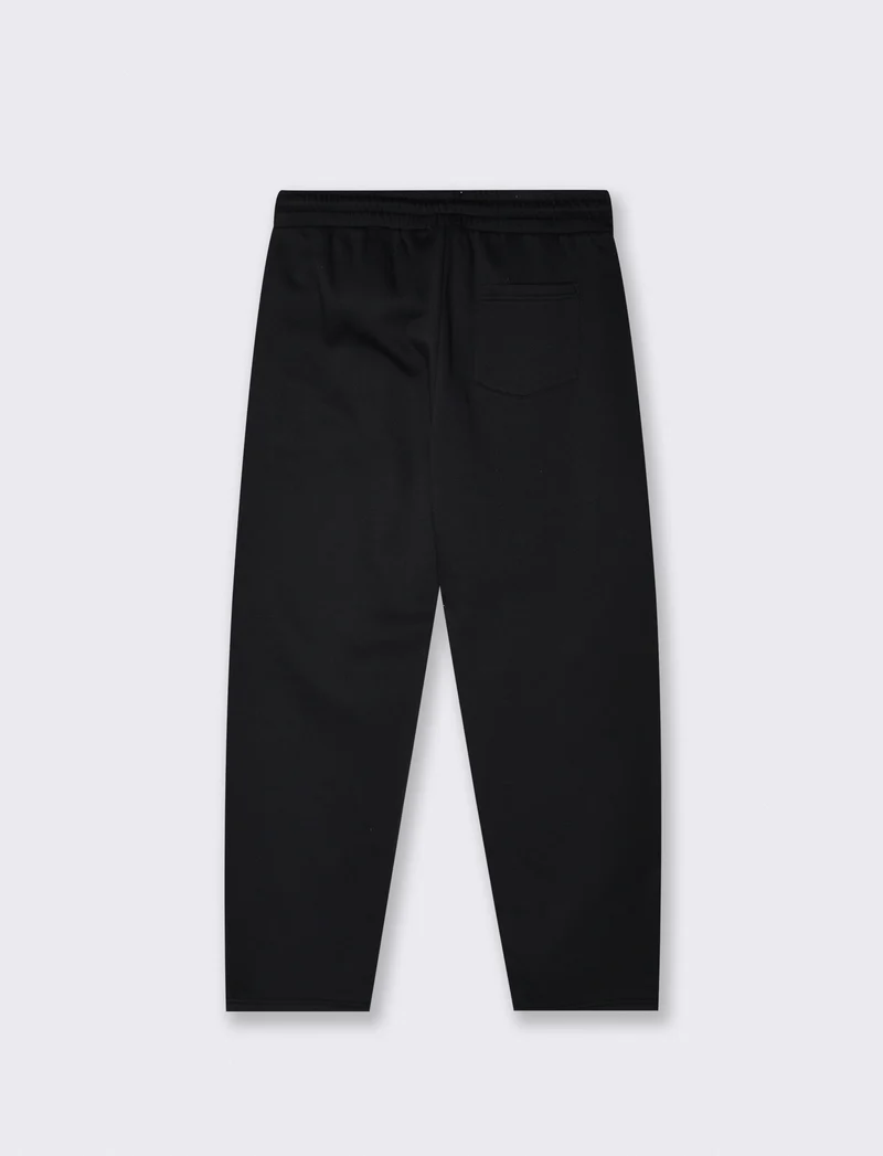 Pantaloni in felpa con vita jogger - Nero