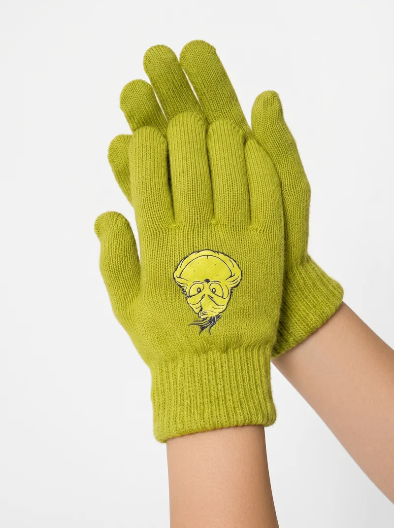 Guanti a tema Grinch - Verde