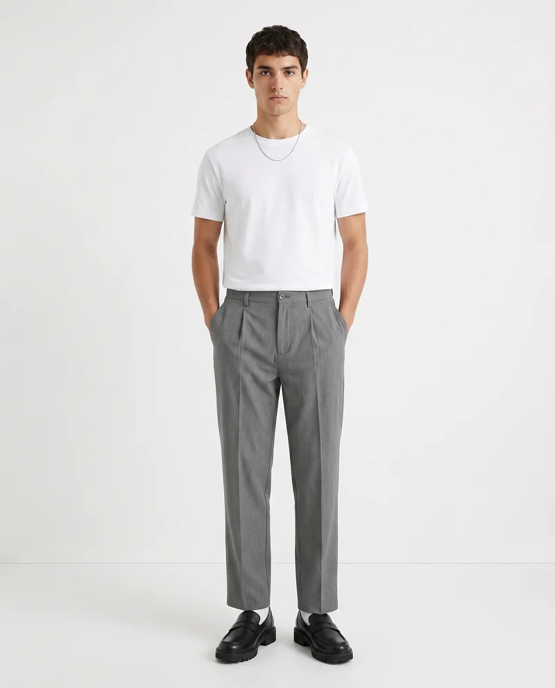 Pantaloni Chino Relaxed Easy Pant Uomo - Grigio mel.