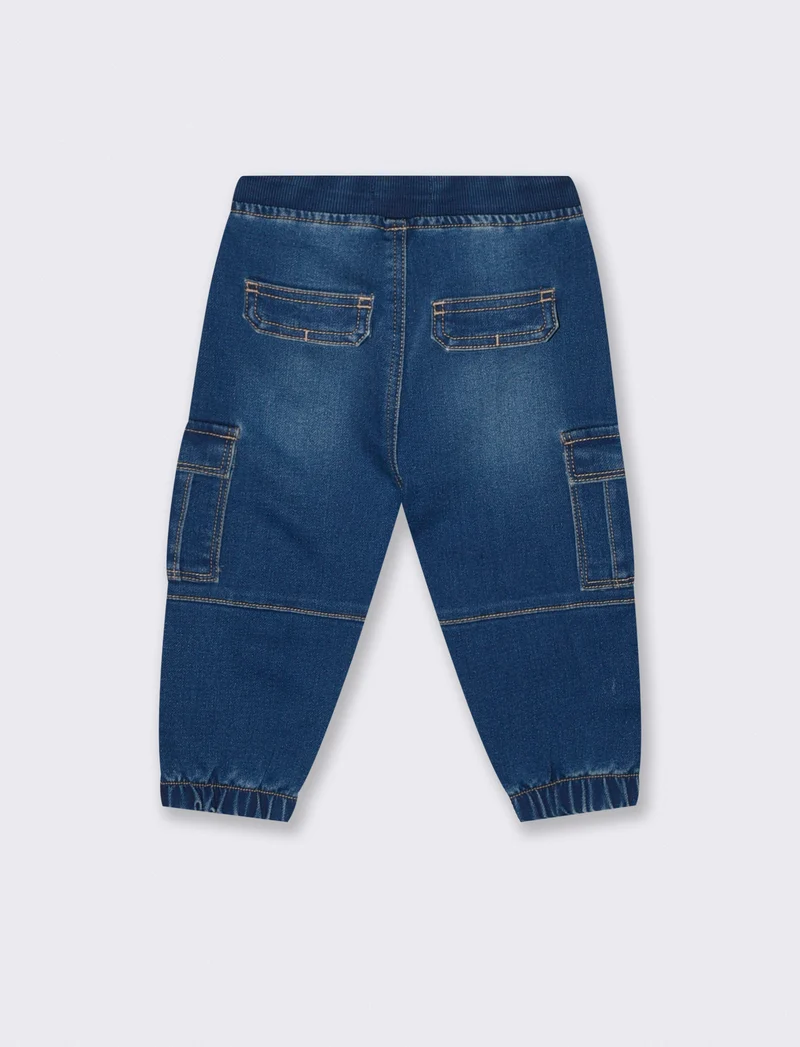 Pantaloni effetto denim ampi e comodi - Denim