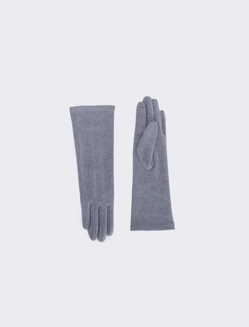 Guanti micropile touch eleganti - Grigio
