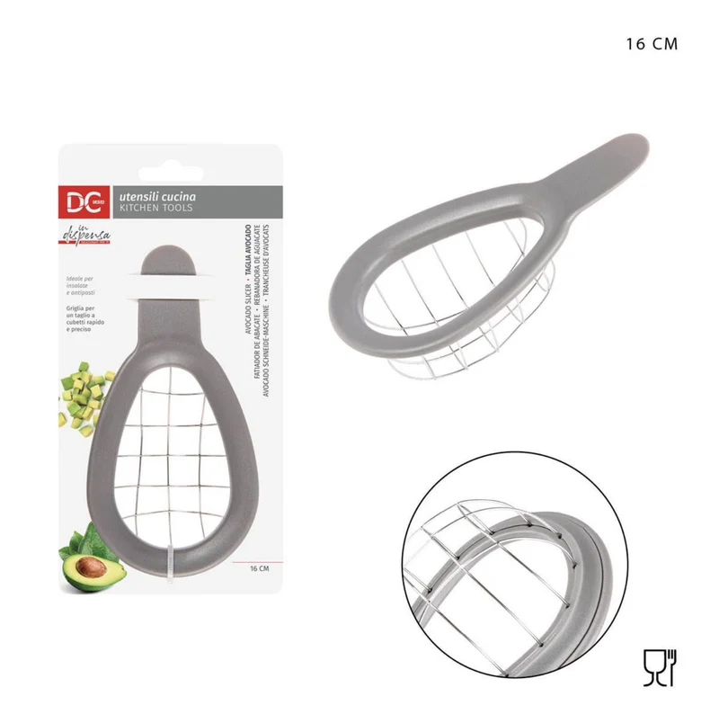 DC CASA taglia avocado con griglia 16x8,3x5.2cm