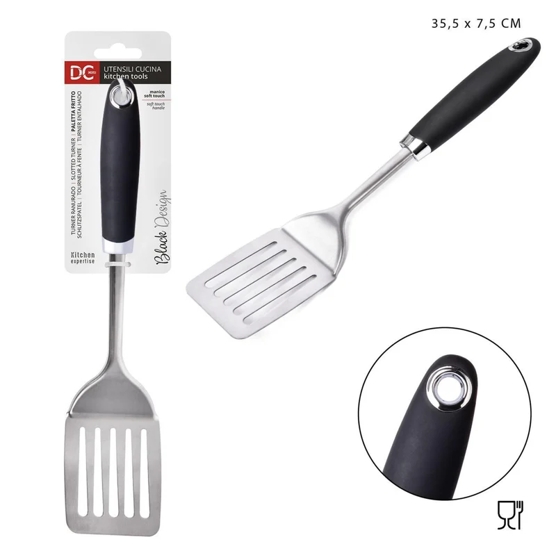 DC CASA L/BLACK paletta fritto 35.5x7.5cm