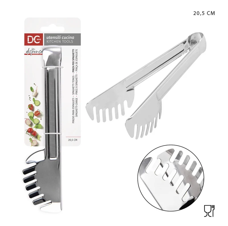 DC CASA pinza spaghetti acciaio 20.5x4.7cm