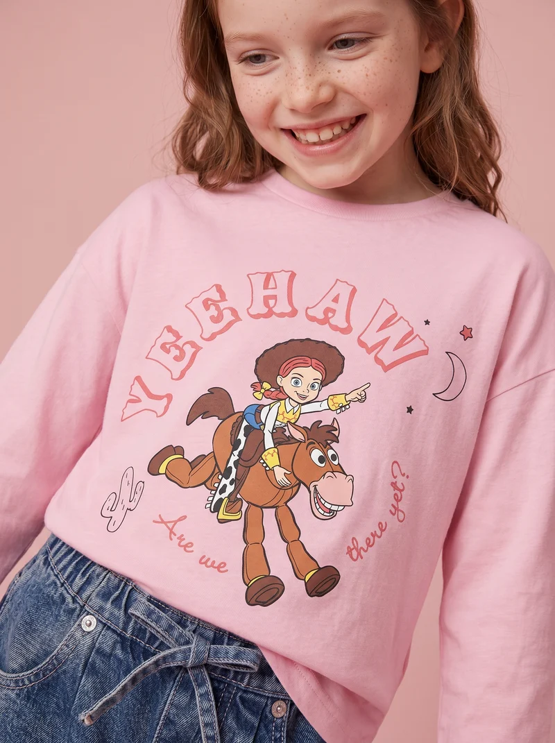 T-shirt manica lunga Jessie Toy Story - Rosa
