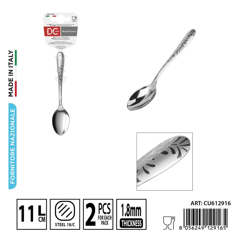 DC CASA mediterranero cucchiaio moka 11cm 2pz