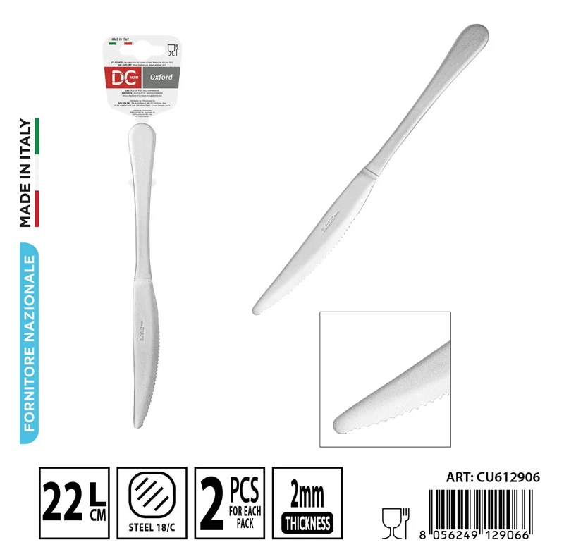 DC CASA Oxford sabbiato coltello 22cm 2pz