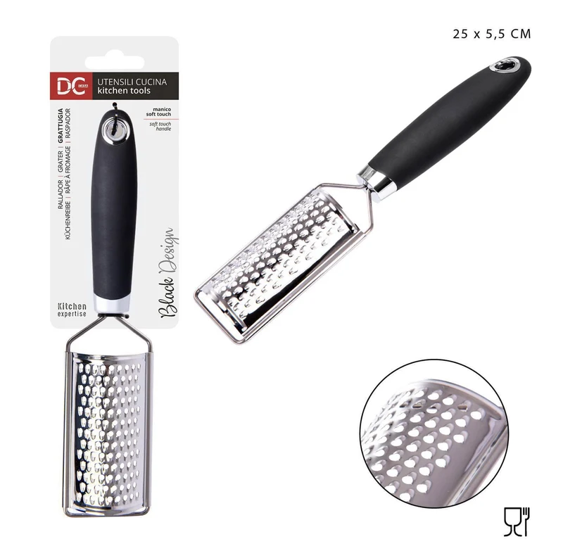 DC CASA L/BLACK grattugia acciaio 25x5,5cm