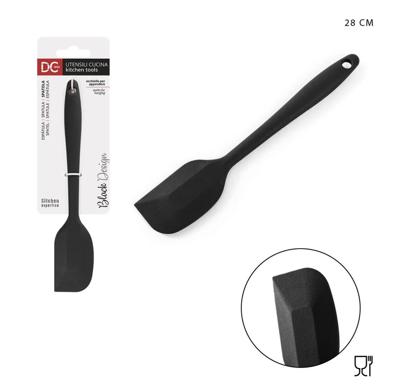 DC CASA L/BLACK spatola silicone 28x5,5cm