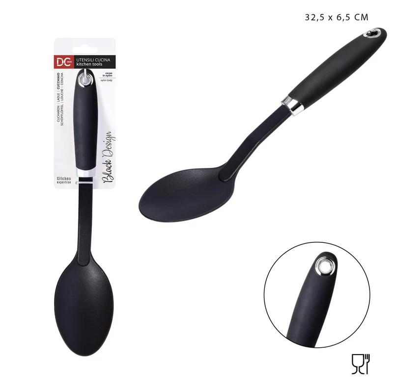 DC CASA L/BLACK cucchiaio Nylon 32,5x6,5cm