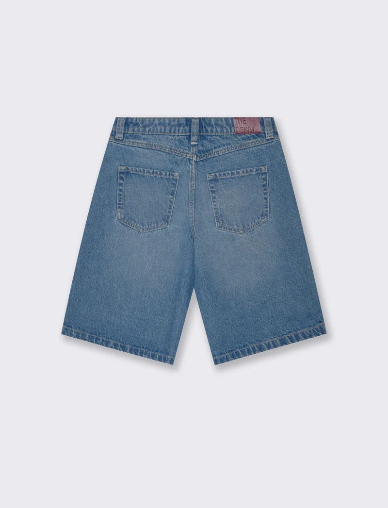 Bermuda baggy low waist 5 tasche - Denim