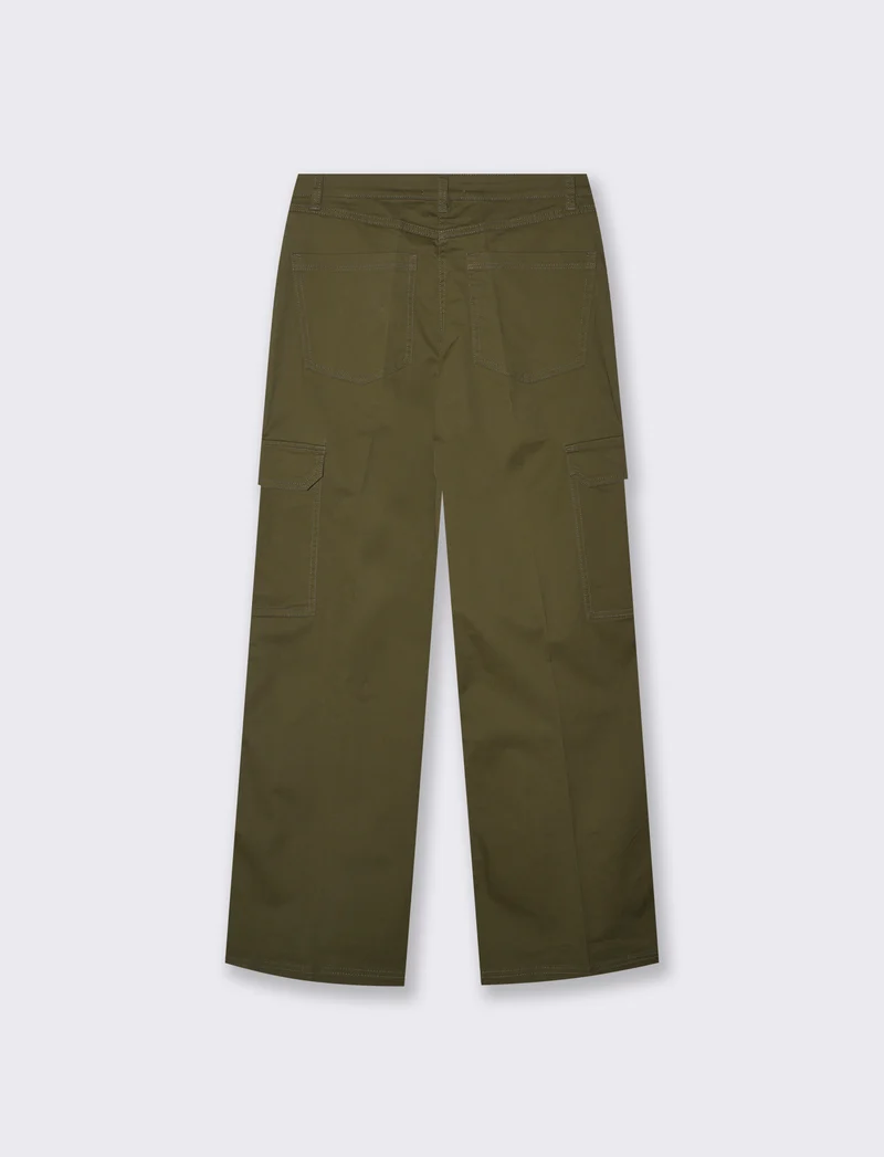 Cargo straight leg high waist con tasche - Ve.milit.