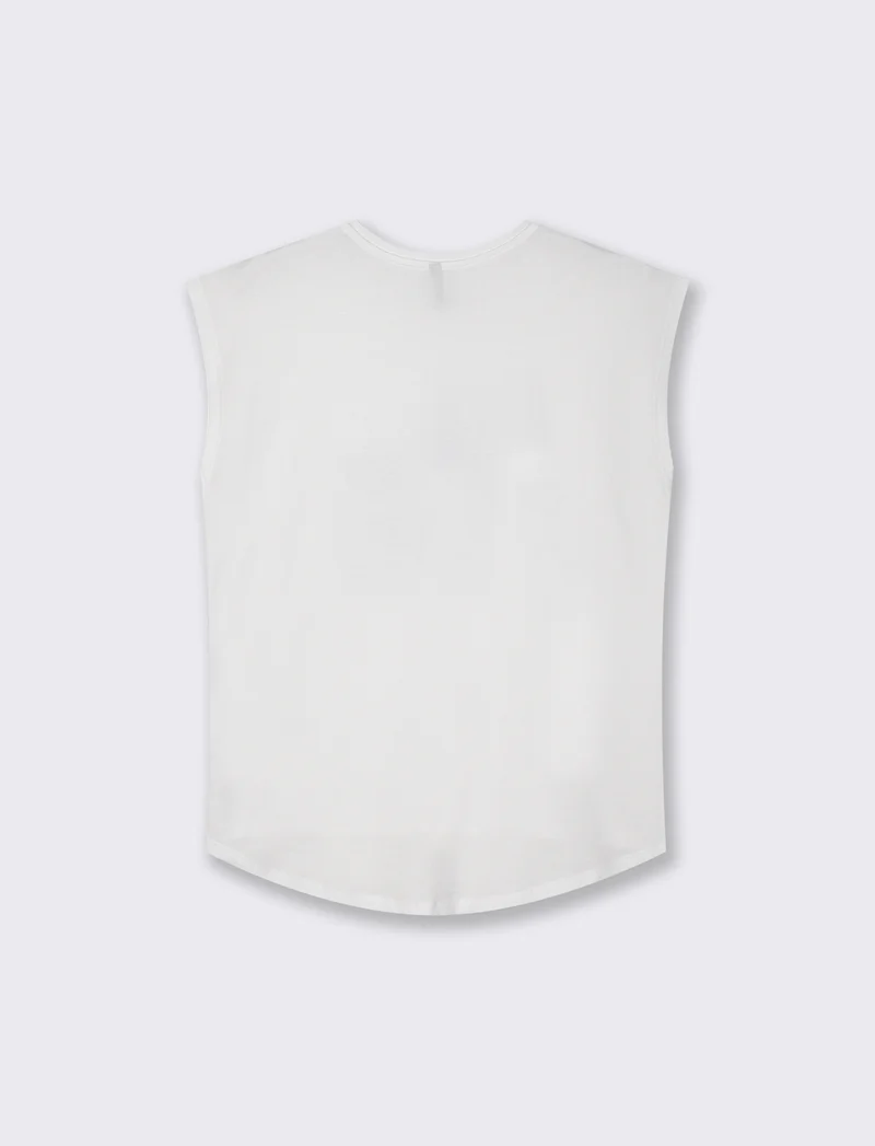 T-shirt manica a T con scollo paricollo - var 2