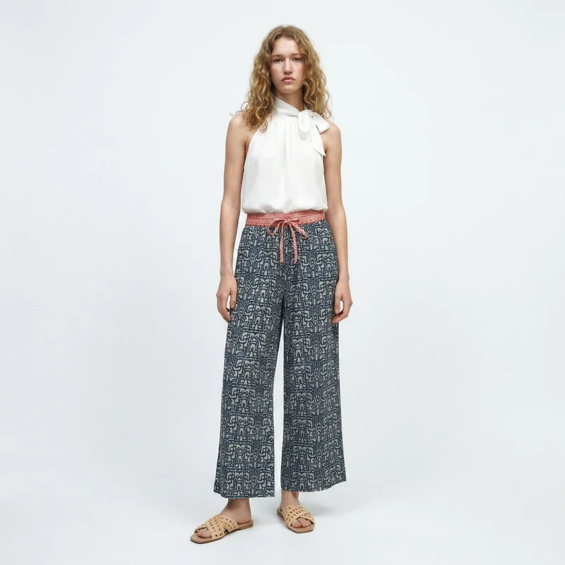 Pantaloni Pinocchietto con Stampa - var 1